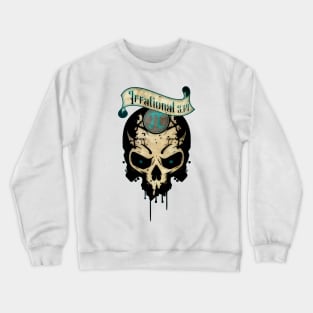 PI Day Irrational Skull Design Teal Edition Crewneck Sweatshirt
